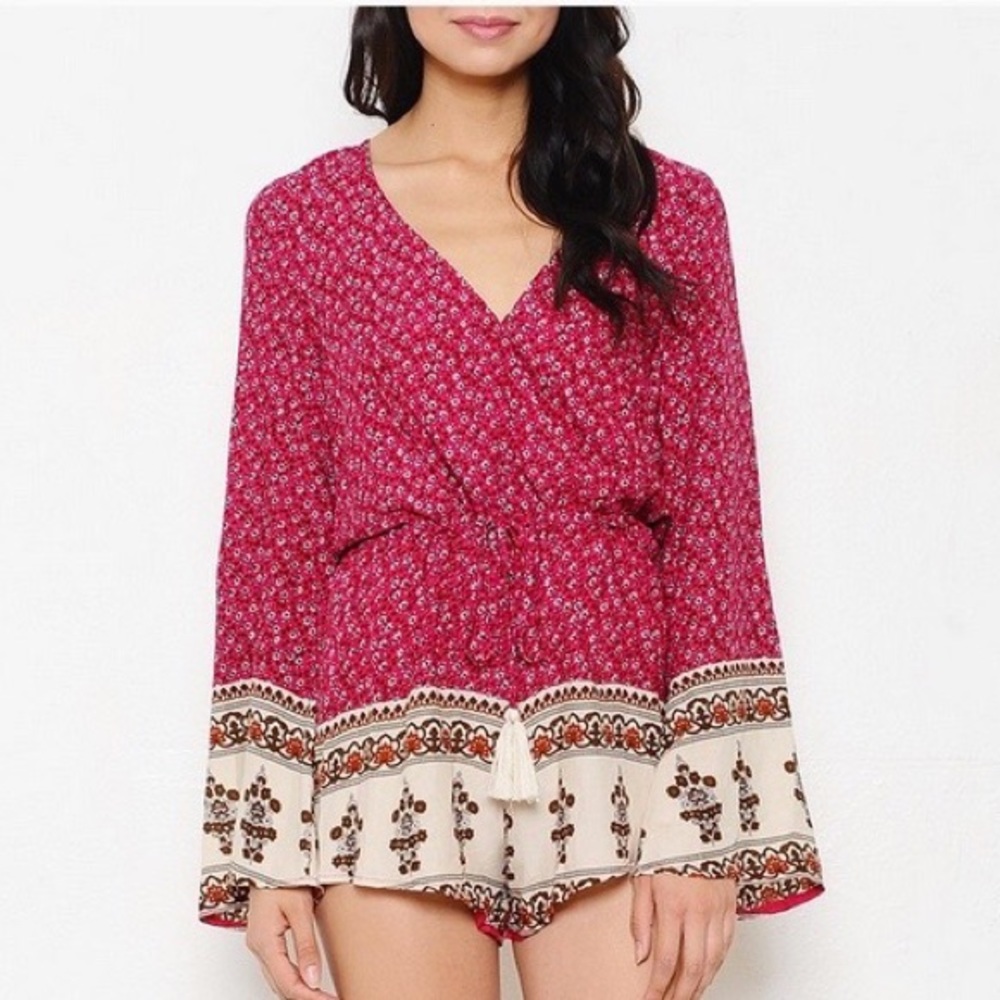 NWT - Latiste Floral Boho Romper